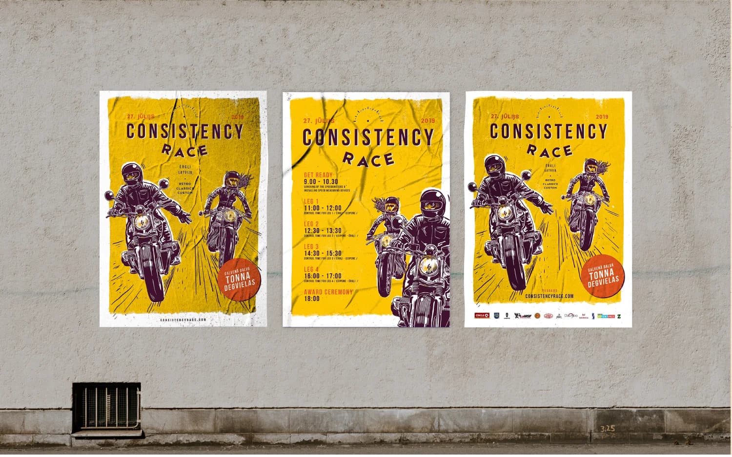 Consistency race: Logo sistēmas dizains, ilustrācija, 2