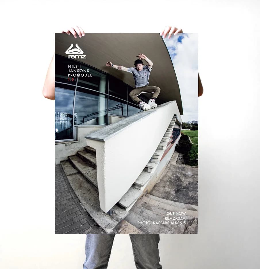 Nils Jansons Remz skates: Logo dizains, tipogrāfija, 7