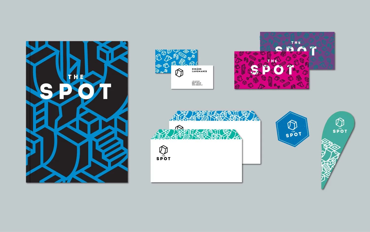 The Spot: Zīmola nosaukums, logo sistēmas dizains, zīmola identitātes koncepts, zīmola grāmata, 3