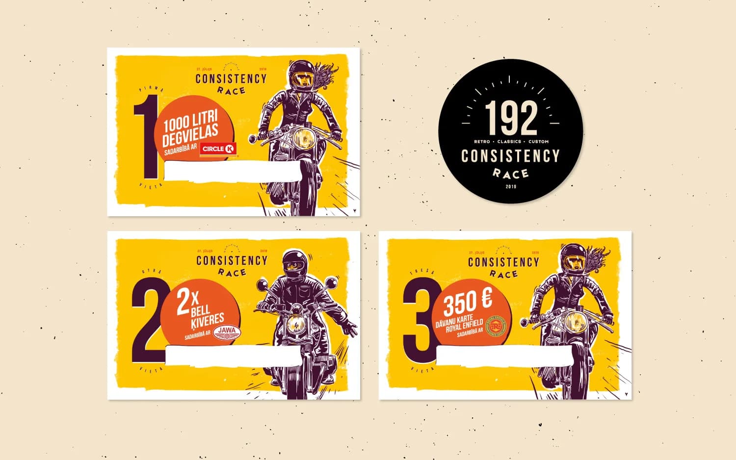 Consistency race: Logo sistēmas dizains, ilustrācija, 5
