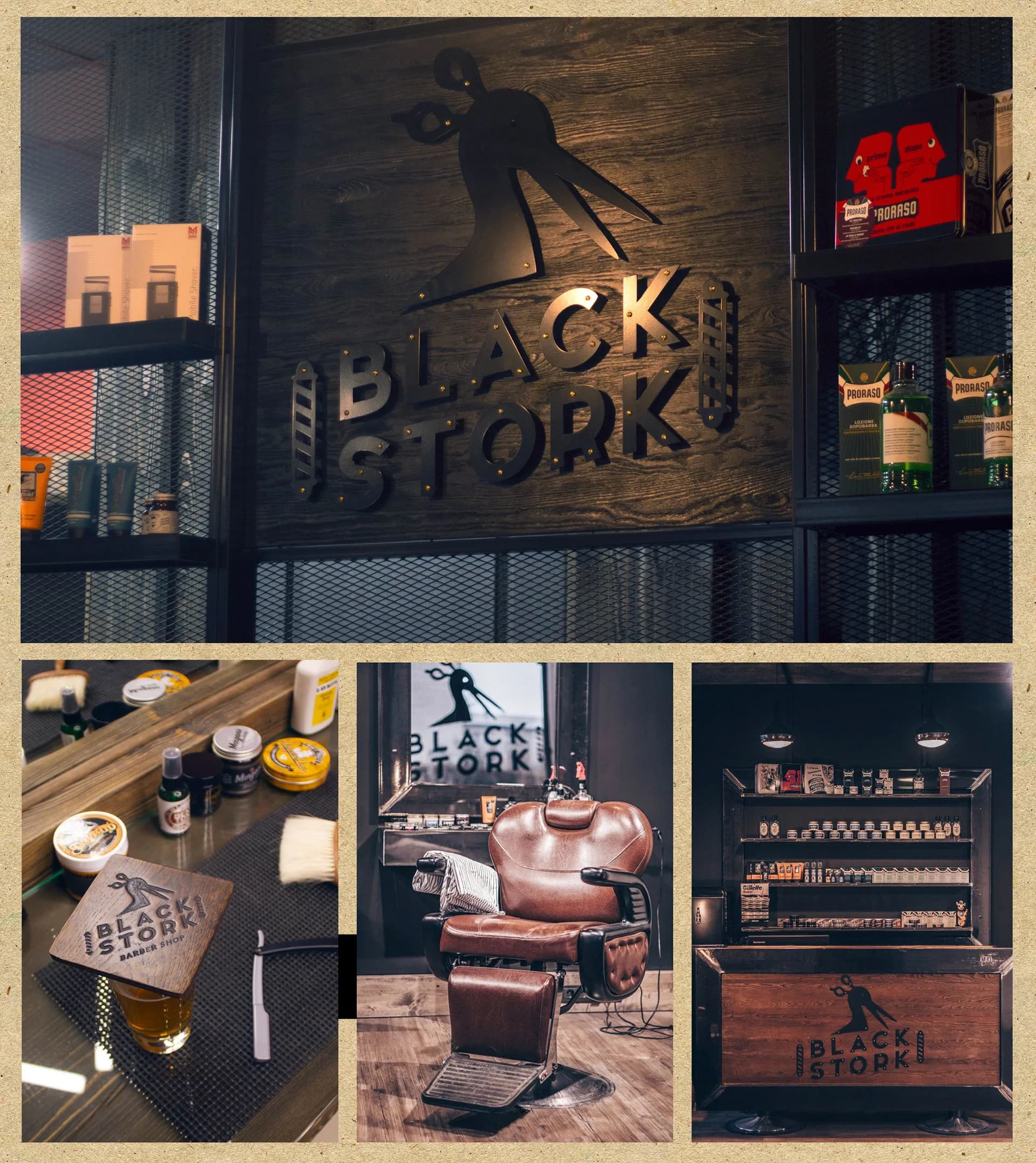 Black Stork Barbershop: Zīmolvedība, zīmola identitāte, 3