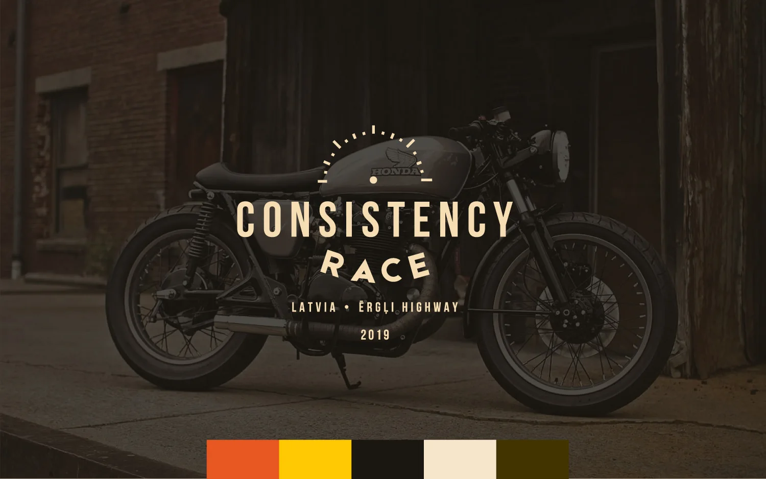 Consistency race: Logo sistēmas dizains, ilustrācija